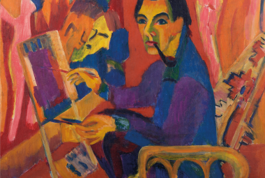 Jan Wiegers, Kirchner in Studio (1925)